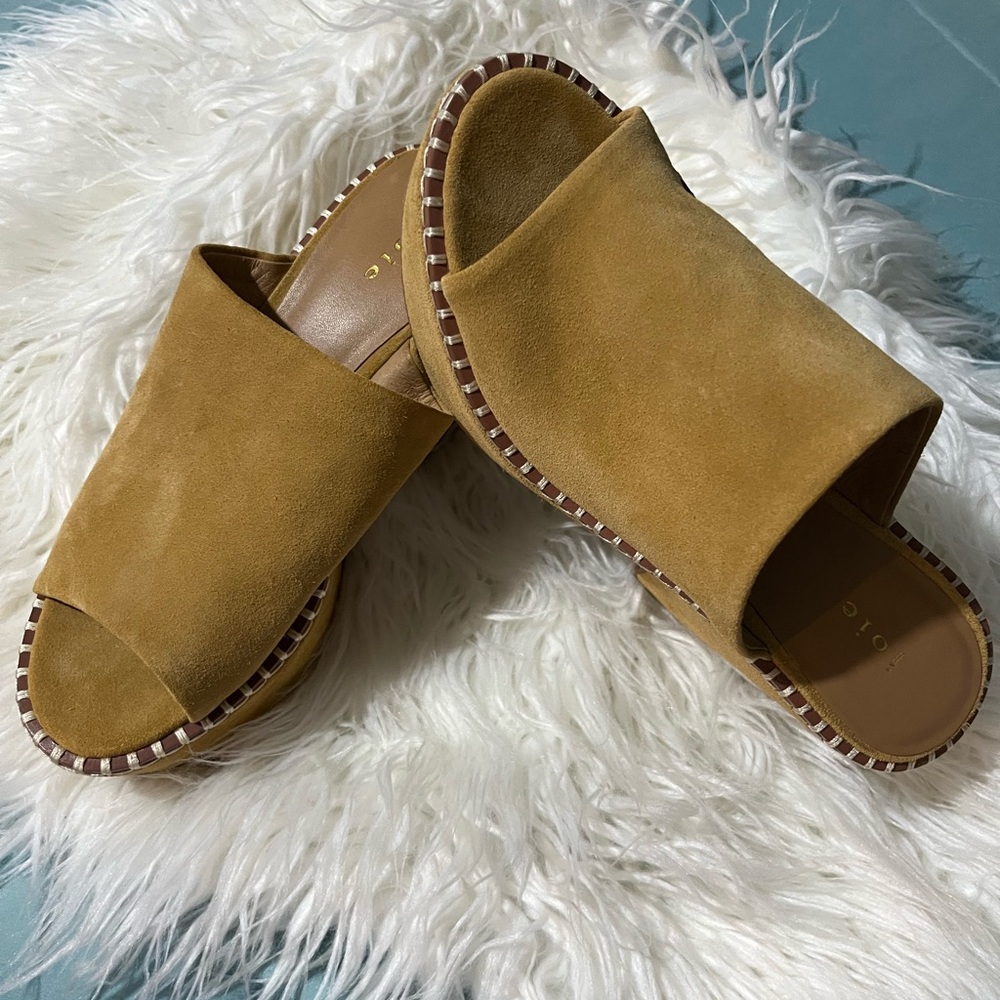 joie Size 6.5
Women Pendant
Platform Sandal Mustard Yellow